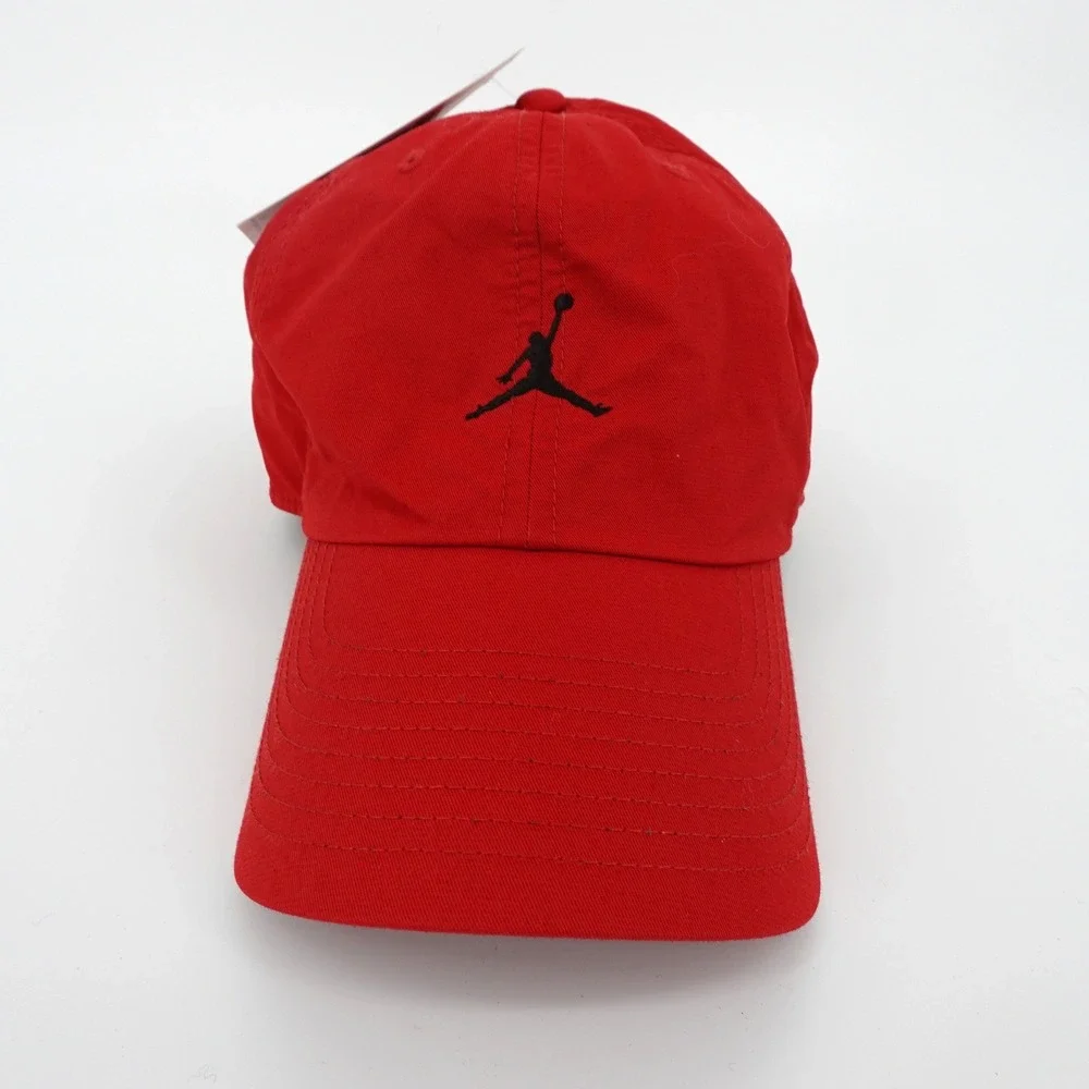 Nike Jordan Jumpman Club Cap Red Adjustable Strapback Hat L/XL New